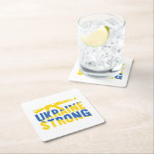 Oekraïne Sterke steun voor Oekraïne Kartonnen Onderzetters (Insitu)