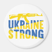 Oekraïne Sterke steun voor Oekraïne Magneet (Voorkant)