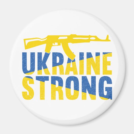 Oekraïne Sterke steun voor Oekraïne Magneet (Voorkant)