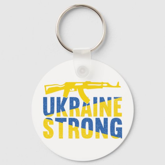 Oekraïne Sterke steun voor Oekraïne Sleutelhanger (Voorkant)