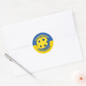 Oekraïne Steun Ronde Sticker (Envelop)