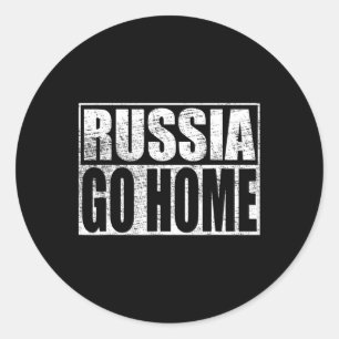 Oekraïne Steun Rusland Ga Naar Huis Meme Vladimir  Ronde Sticker