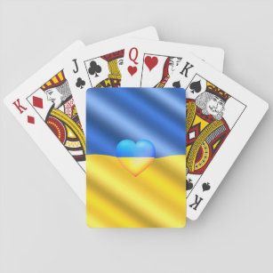Oekraïne - Steun - Vrijheidsprijs - Oekraïense vla Pokerkaarten