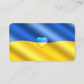 Oekraïne - Steun - Vrijheidsprijs - Oekraïense vla Visitekaartje (Achterkant)