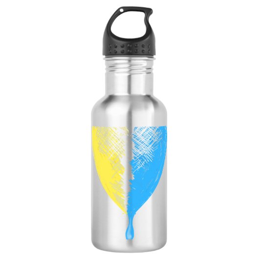 Oekraïne Steun Waterfles (Voorkant)