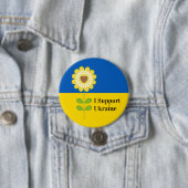  oekraïne steun zonnebloem ronde button 7,6 cm (In situ)