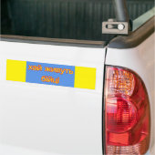 Oekraïne steunen bumpersticker (Op Truck)