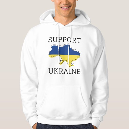 Oekraïne steunen hoodie (Voorkant)