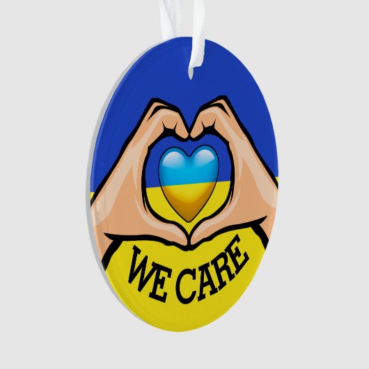 Oekraïne steunen ornament (voorkant)
