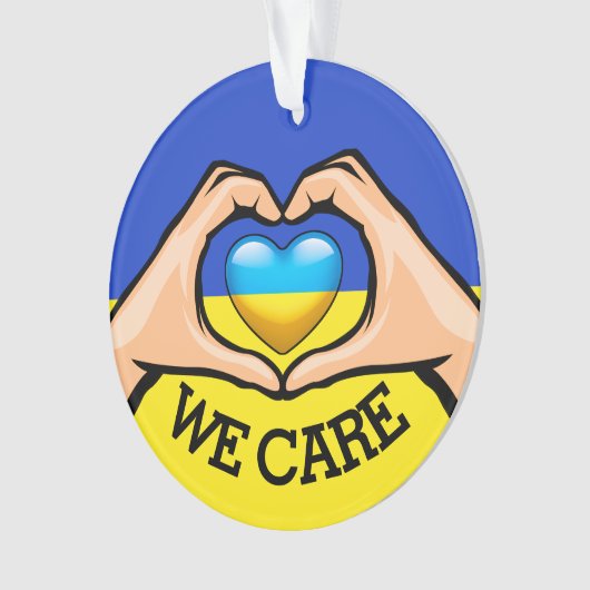 Oekraïne steunen ornament (voorkant)