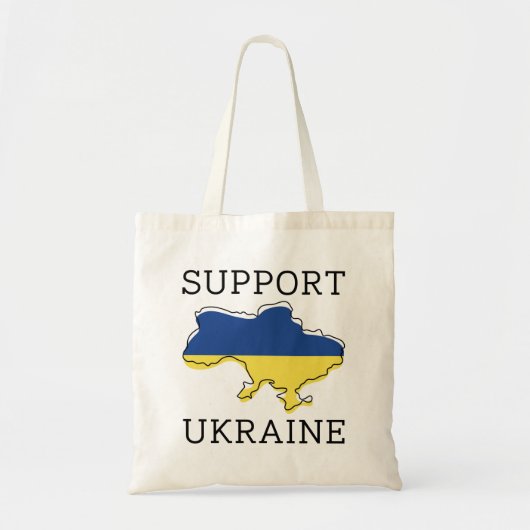 Oekraïne steunen tote bag (Voorkant)