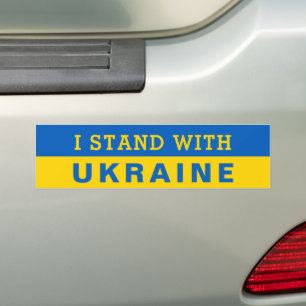 Oekraïne steunt de Oekraïense vredesvlag Bumpersticker