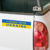 Oekraïne steunt de Oekraïense vredesvlag Bumpersticker (Op Truck)