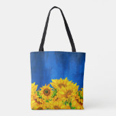 Oekraïne Sunflower Banner Tote Bag (Achterkant)