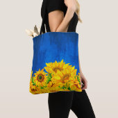 Oekraïne Sunflower Banner Tote Bag (Dichtbij)
