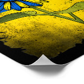 Oekraïne - Sunflower Butterfly Oekraïne Poster (Hoek)