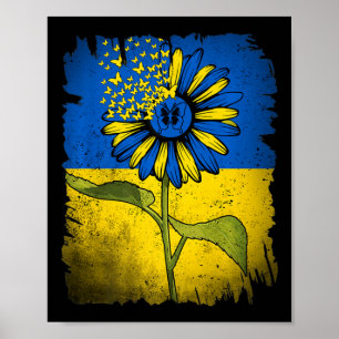  Oekraïne - Sunflower Butterfly Oekraïne Poster