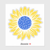 Oekraïne - Sunflower Oekraïense vredessolidariteit Sticker (Vel)