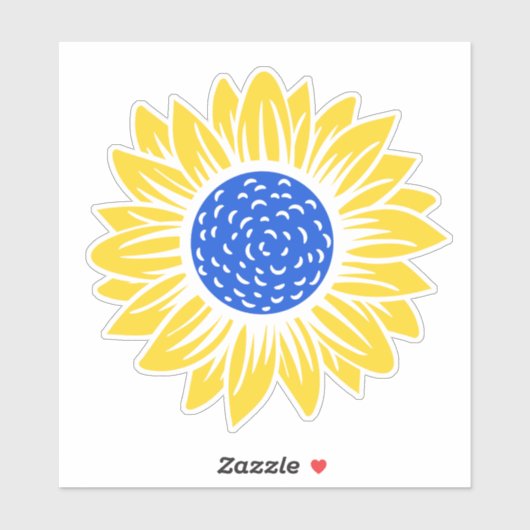 Oekraïne - Sunflower Oekraïense vredessolidariteit Sticker (Vel)