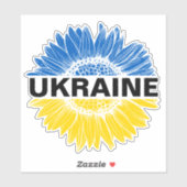 Oekraïne Sunflower Support Oekraïense solidariteit Sticker (Vel)