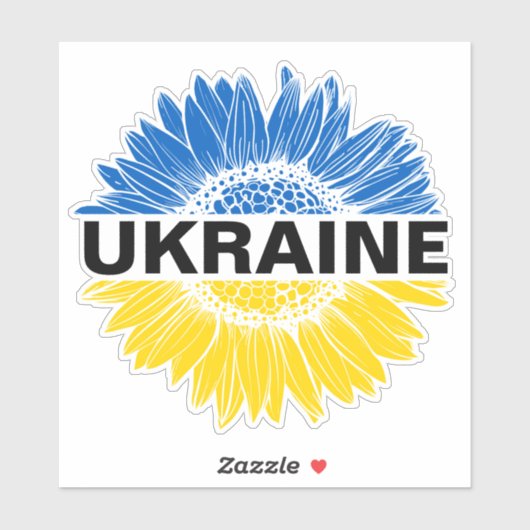 Oekraïne Sunflower Support Oekraïense solidariteit Sticker (Vel)