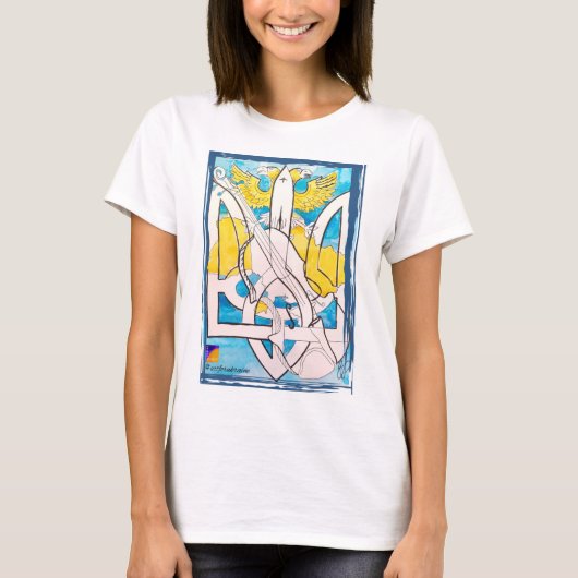 Oekraïne Support, Art for Ukraine T-shirt (Voorkant)