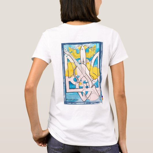Oekraïne Support, Art for Ukraine T-shirt (Achterkant)
