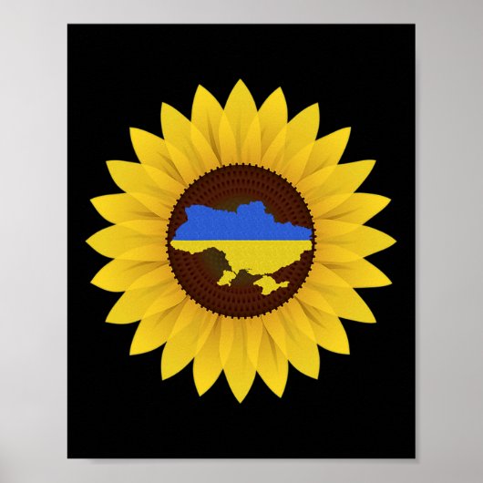Oekraïne Support T-shirt Poster (Voorkant)
