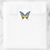 Oekraïne Swallowtail Vlinder Vlag Sticker (Tas)