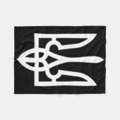 Oekraïne Symbool Midden Oekraïense Leger Militaire Fleece Deken (Voorkant (Horizontaal))