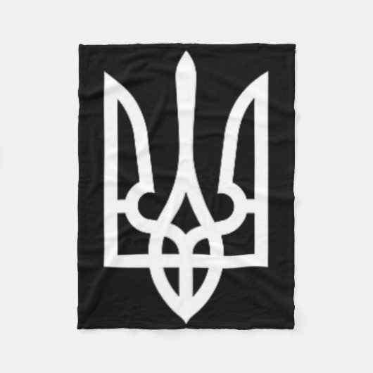 Oekraïne Symbool Midden Oekraïense Leger Militaire Fleece Deken (Voorkant)