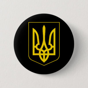 Oekraïne Symbool Midden Oekraïense Leger Militaire Ronde Button 5,7 Cm