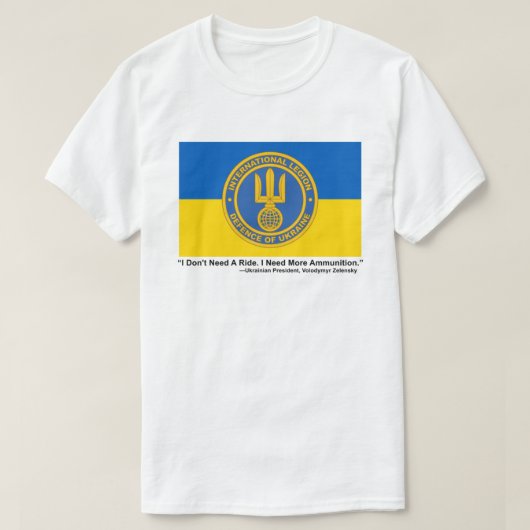 Oekraïne T-shirt (Design voorkant)