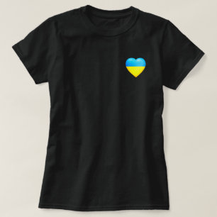 Oekraïne T-shirt Oekraïense vlag hart - Vrijheid