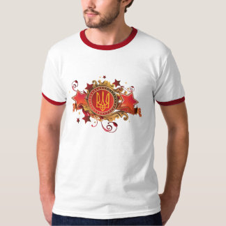 Oekraïne T-Shirt. Ontworpen embleem T-shirt