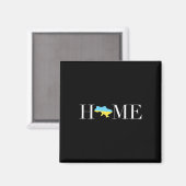 Oekraïne Thuis Oekraïense Vlag Uni Magneet (Voorkant / Achterkant)