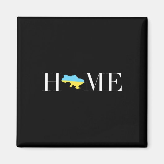 Oekraïne Thuis Oekraïense Vlag Uni Magneet (Voorkant)
