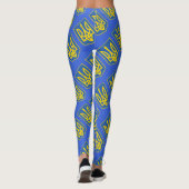 Oekraïne Trident Flag Leggings (Achterkant)