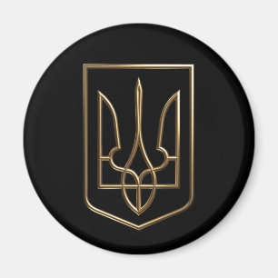 Oekraïne Trident Gyrfalcon Crest gouden Magneet