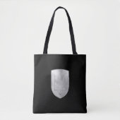 Oekraïne Trident Gyrfalcon Crest Silver Look Tote Bag (Voorkant)