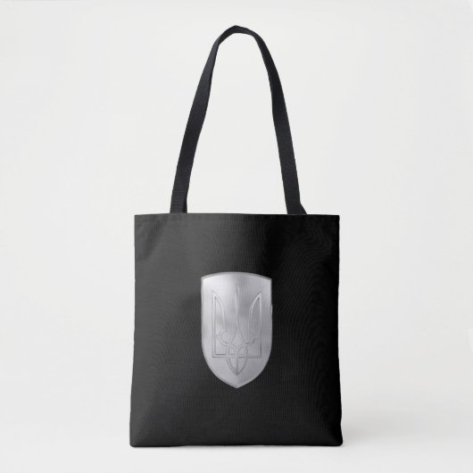 Oekraïne Trident Gyrfalcon Crest Silver Look Tote Bag