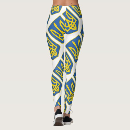 Oekraïne Trident Leggings (Achterkant)
