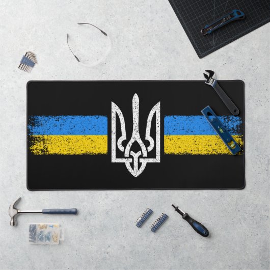 Oekraïne Trident - Oekraïne vlag symbool Bureaumat (Werkstation)