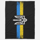 Oekraïne Trident - Oekraïne vlag symbool Fleece Deken (Voorkant)