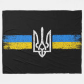 Oekraïne Trident - Oekraïne vlag symbool Fleece Deken (Voorkant (Horizontaal))