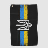 Oekraïne Trident - Oekraïne vlag symbool Golfhanddoek (Voorkant)
