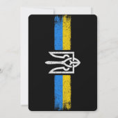 Oekraïne Trident - Oekraïne vlag symbool Kaart (Achterkant)