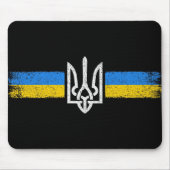 Oekraïne Trident - Oekraïne vlag symbool Muismat (Voorkant)
