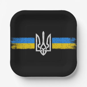 Oekraïne Trident - Oekraïne vlag symbool Papieren Bordje