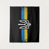 Oekraïne Trident - Oekraïne vlag symbool Wandkleed (Voorkant)
